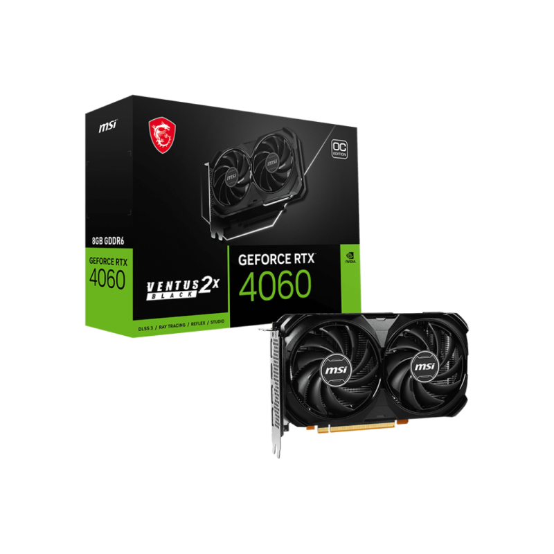 MSI RTX 4060 VENTUS 2X BLACK 8G OC