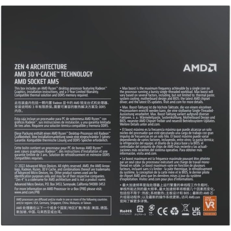 AMD Ryzen 9 7950X3D (16 Core - 32 Thread) Unlocked