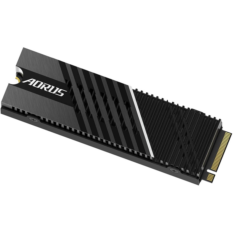 GIGABYTE AORUS Gen4 7000s SSD 2TB PCIe 4.0 NVMe M.2, Nanocarbon Coated Aluminum Heatsink, 3D TLC NAND, SSD- GP-AG70S2TB