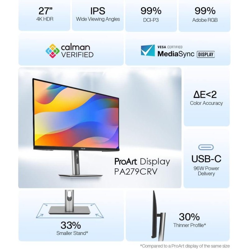 ASUS ProArt Display PA279CRV Professional Monitor