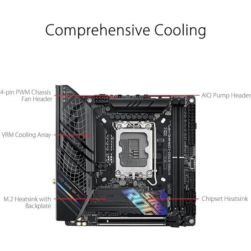 ASUS ROG Strix B760-I Gaming WiFi mini-ITX motherboard,DDR5 