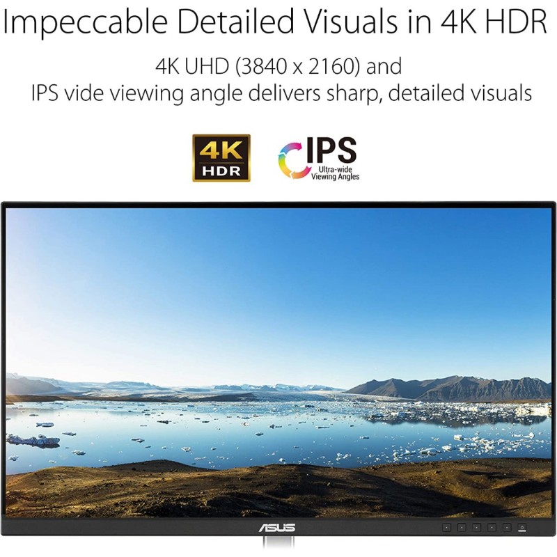 ASUS ProArt Display PA279CV 27” 4K HDR UHD (3840 x 2160) Monitor, IPS, 100 Percent sRGB/Rec. 709, ΔE < 2