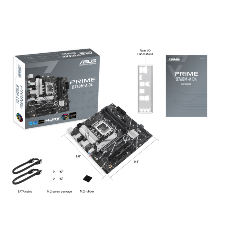 ASUS  PRIME B760M-A D4-CSM