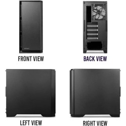 Antec P101 Silent Performance Series Mid-Tower PC Computer Case with Sound Dampening Panels, 4 X 120/140mm Cooling Fans Pre-Installed