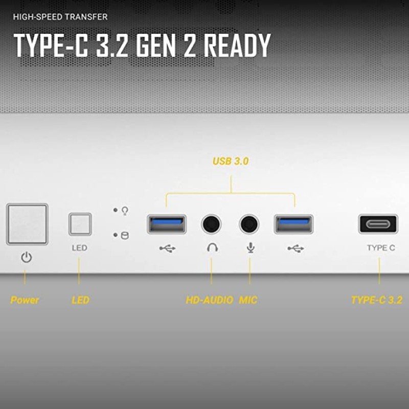 Antec Dark League DP505 White, Mesh, 3 x 120mm ARGB Fans, Mid-Tower E-ATX 