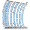 Antec PSU Cables, Sleeved Cable Extension Kit, White Connector, White Blue