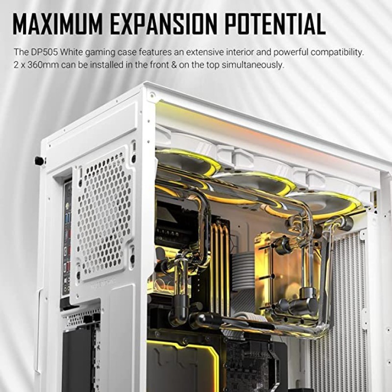 Antec Dark League DP505 White, Mesh, 3 x 120mm ARGB Fans, Mid-Tower E-ATX 