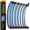 Antec Sleeved Extension Power Supply Cable Kit, w/Combs, Blue Gray