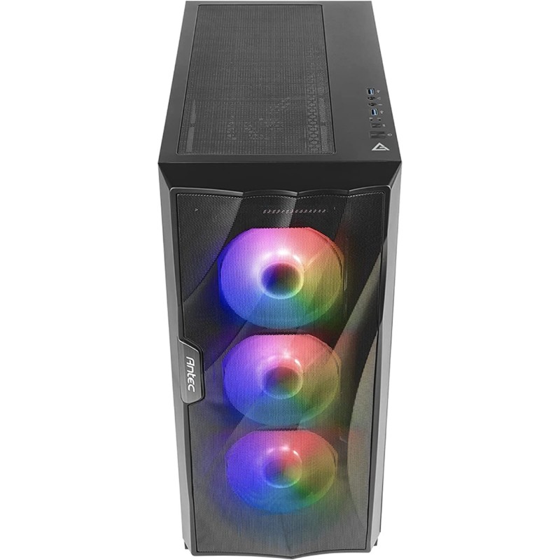 Antec DF700 Flux, Mid Tower Computer Case, ATX Gaming Case, Tempered Glass Side Panel