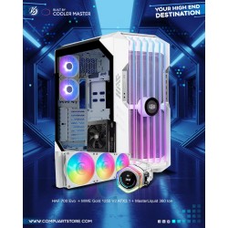 HAF 700 Evo  White  With 1250W PSU With ION 360 Bundle White