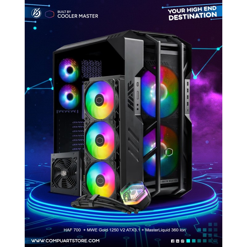 HAF 700 Black With 1050W PSU With  ATMOS 360 Bundle