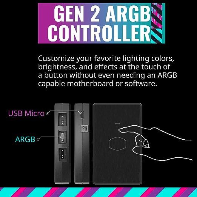 Cooler Master MasterFan MF120 Halo 3n1Fans, Duo-Ring ARGB