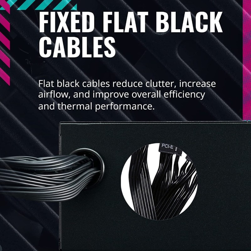 Cooler Master G700 Gold Power Supply, 700W 80 Plus Gold