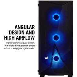 Corsair Carbide Series SPEC-DELTA RGB Mid-Tower ATX Gaming Case, Tempered Glass & Plus PSU CV550W