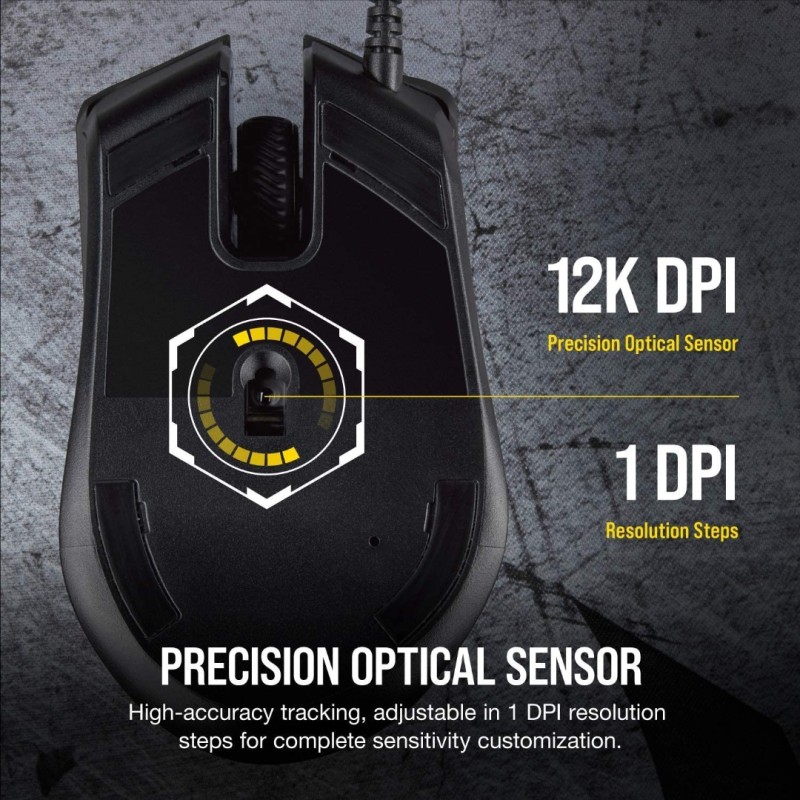 Corsair Harpoon PRO - RGB Gaming Mouse - Lightweight Design - 12,000 DPI Optical Sensor
