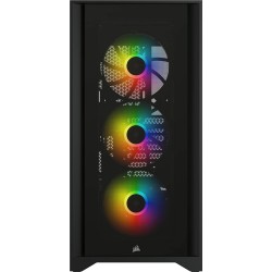 Corsair iCUE 4000X RGB Mid-Tower ATX PC Case - Black