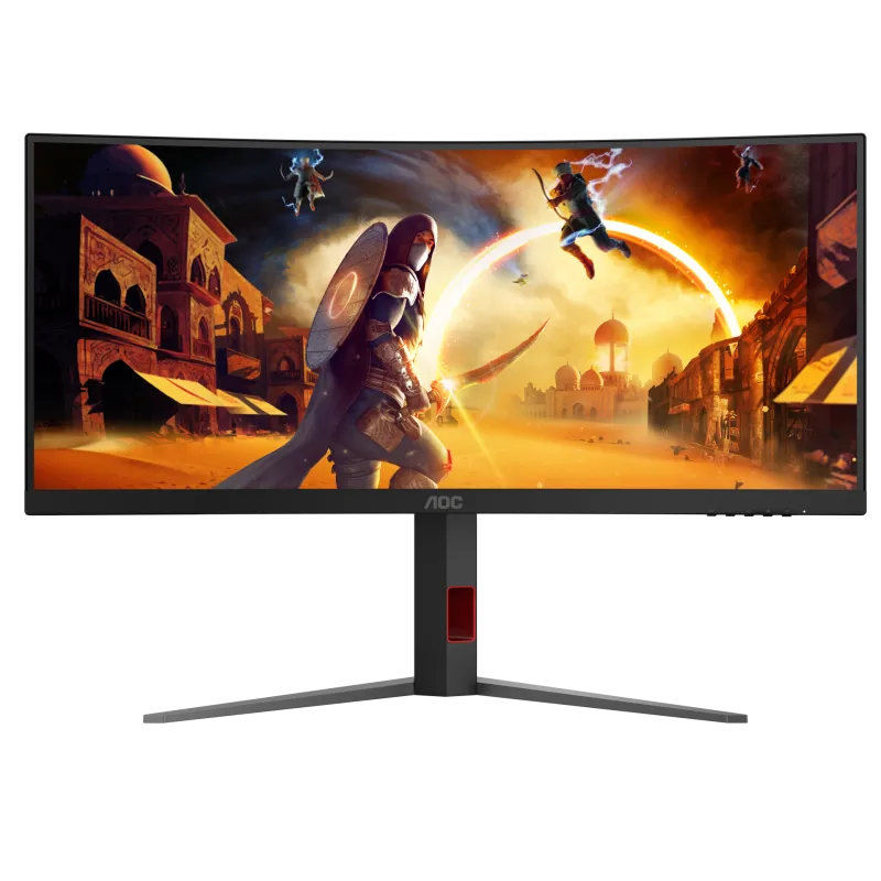 Monitor AOC Gaming CU34G4, 34-inch,WQHD,Curved 1500R,180Hz,Fast VA,0.5ms,Stand Adjustments