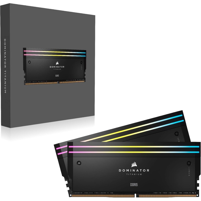 Corsair DOMINATOR TITANIUM RGB 96GB (2x48GB) DDR5 6600MT/s CL32