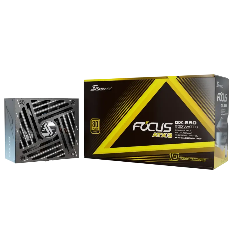 Seasonic Focus GX-850 ATX3 850W ATX 3.1 80 Plus Gold Fully Modular
