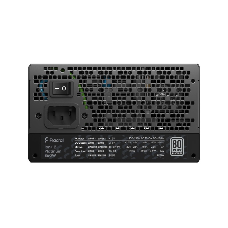 Fractal Ion Plus 2 860W 80 Plus Platinum