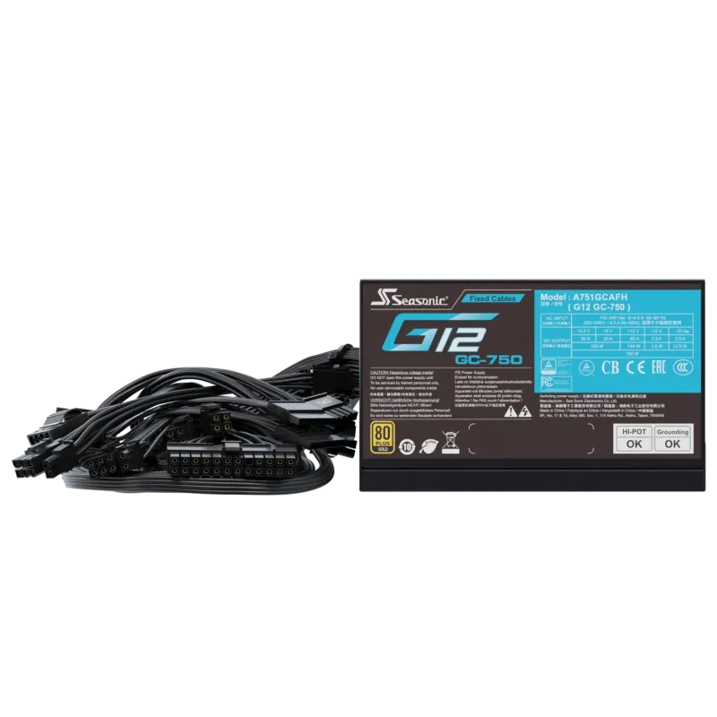 Seasonic G12 GC-750 750W 80 Plus Gold Smar