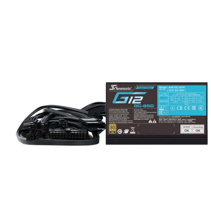 Seasonic G12 GC-850 850W 80 Plus Gold Smart