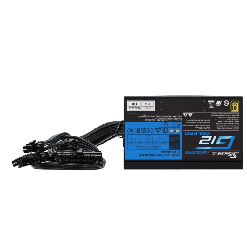 Seasonic G12 GM-750 750W 80 Plus Gold Semi Modular