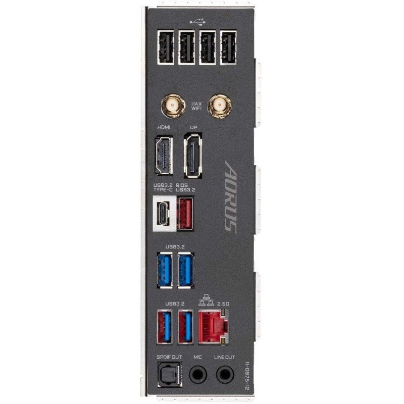 GIGABYTE B660M AORUS PRO AX DDR4 (B660/ Intel/LGA/1700/ Micro-ATX/DDR4/ Dual M.2/ PCIe 4.0/ USB 3.2 Gen2 Type-C/WiFi 6 802.11ax/ Intel 2.5GbE LAN/Motherboard)