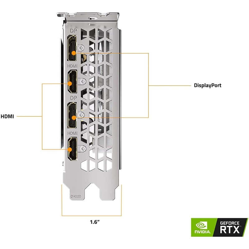 GIGABYTE GeForce RTX 3060 Vision OC 12G (REV2.0) Graphics Card, 3X WINDFORCE Fans, 12GB 192-bit GDDR6, GV-N3060VISION OC-12GD REV2.0 Video Card