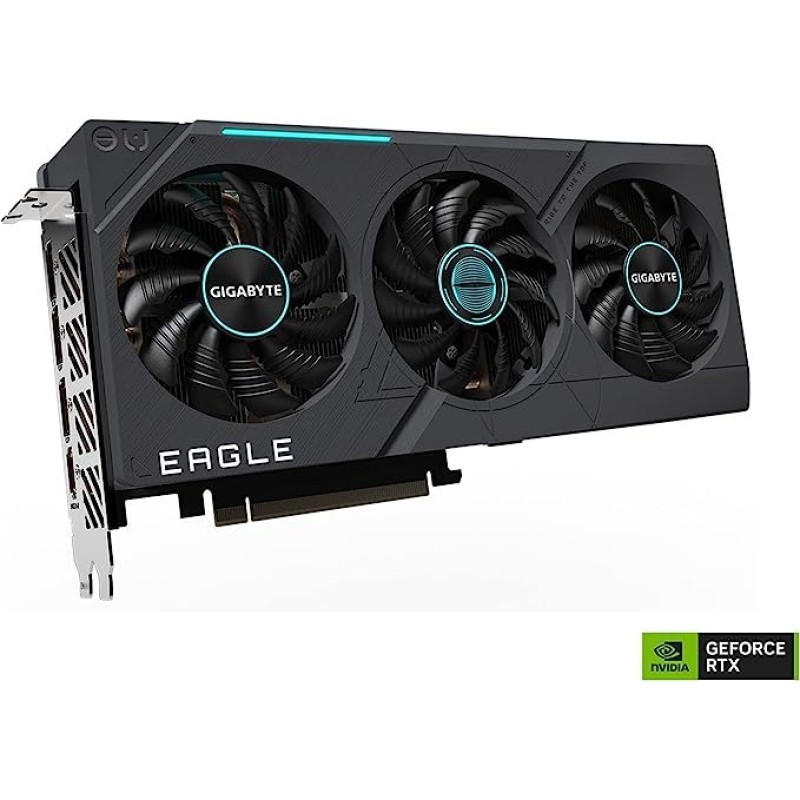 Gigabyte GeForce RTX 4070 Eagle OC 12G Graphics Card, 3X WINDFORCE Fans, 12GB 192-bit GDDR6X