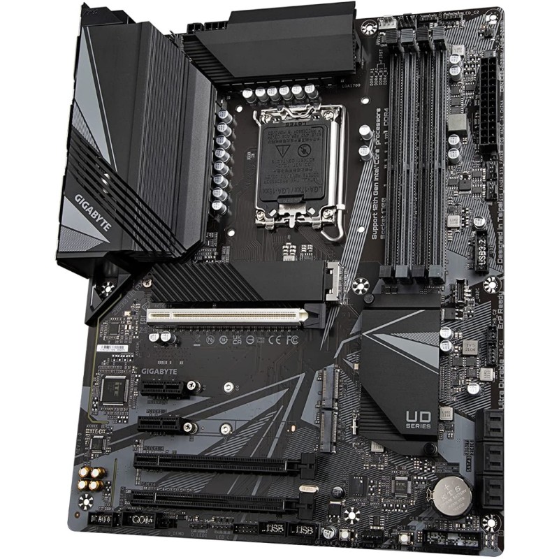 GIGABYTE Z690 UD AX DDR4 (LGA 1700/ Intel Z690/ ATX/ DDR4/ Triple M.2/ PCIe 5.0/ USB 3.2 Gen2X2/ Type-C/WiFi 6/2.5GbE LAN/Motherboard)