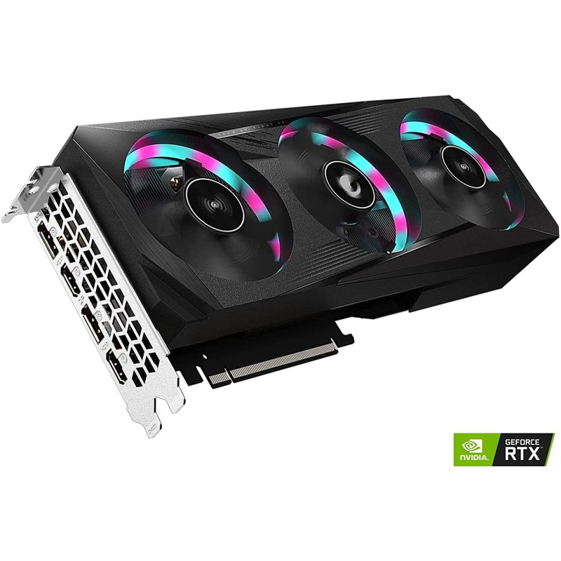 GIGABYTE AORUS GeForce RTX 3060 Ti Elite 8G (REV2.0) Graphics Card, 3X WINDFORCE Fans, LHR, 8GB 256-bit GDDR6, GV-N306TAORUS E-8GD REV2.0 Video Card