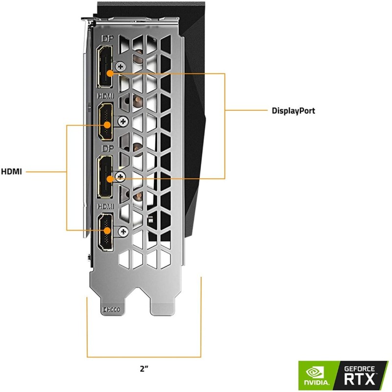 GIGABYTE GeForce RTX 3060 Ti GAMING OC 8G Graphics Card, 3x WINDFORCE 