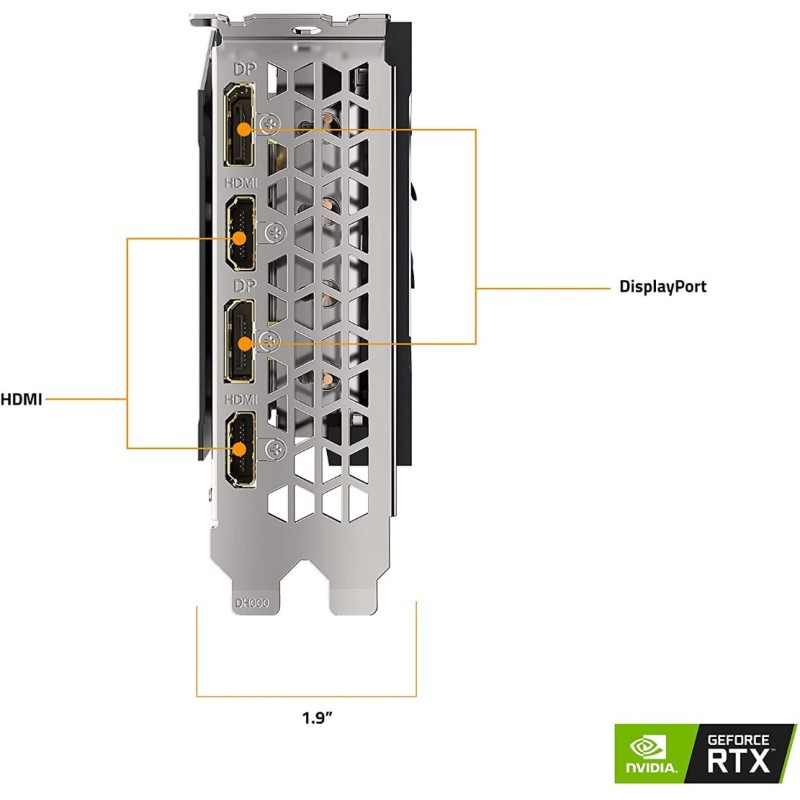 GIGABYTE GeForce RTX 3070 Ti Eagle OC 8G Graphics Card, WINDFORCE 3X Cooling System, 8GB 256-bit GDDR6X