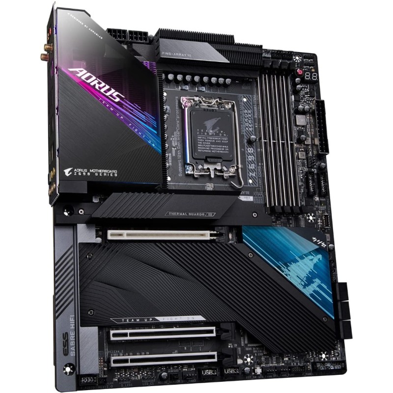 GIGABYTE Z690 AORUS Master (LGA 1700/ Intel Z690/ ATX/ DDR5/ Quad M.2/ PCIe 5.0/ USB 3.2 Gen2X2 Type-C/Intel WiFi 6E/ AQUANTIA 10GbE LAN/Intel Thunderbolt 4/ Gaming Motherboard)