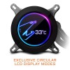 Gigabyte Aorus Liquid Cooler 240, All-in-one Liquid Cooler with Circular LCD Display, RGB Fusion 2.0, Dual 120mm ARGB Fans