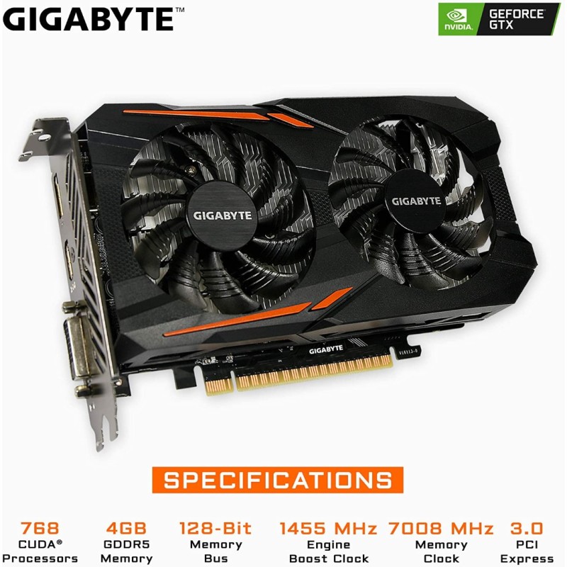 Gigabyte Geforce GTX 1050 Ti OC 4GB GDDR5