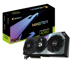 Gigabyte AORUS GeForce RTX 4080 Master 16G Graphics Card, 3X WINDFORCE Fans, 16GB 256-bit GDDR6X