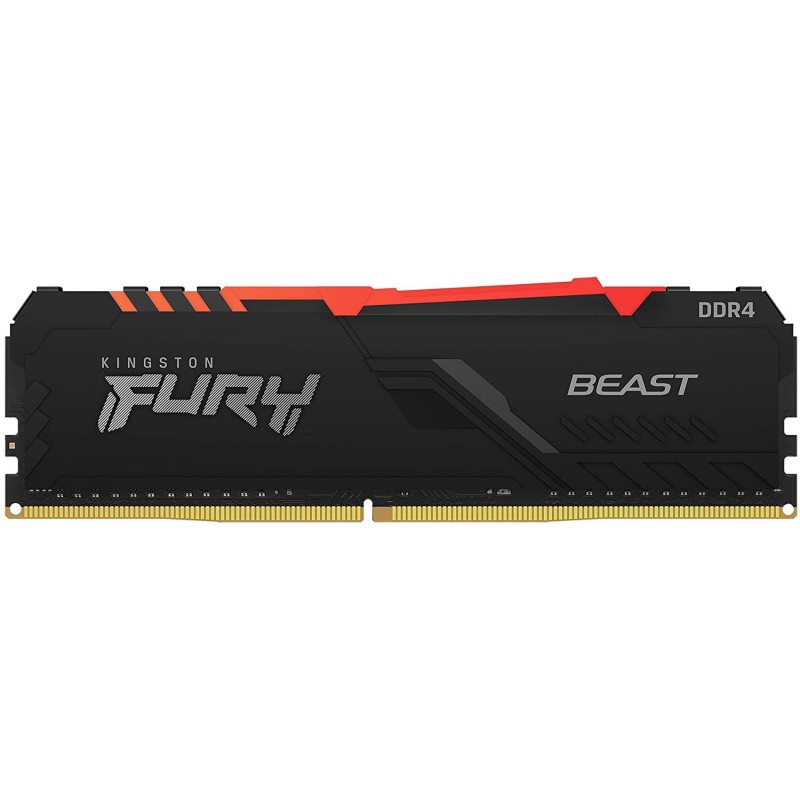 Kingston FURY Beast RGB 16GB 3600MHz DDR4 CL18 Desktop Memory Single Stick 