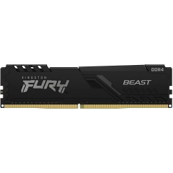 Kingston FURY Beast 16GB 3200MHz DDR4 CL16 Desktop Memory Single Stick KF432C16BB/16, Black