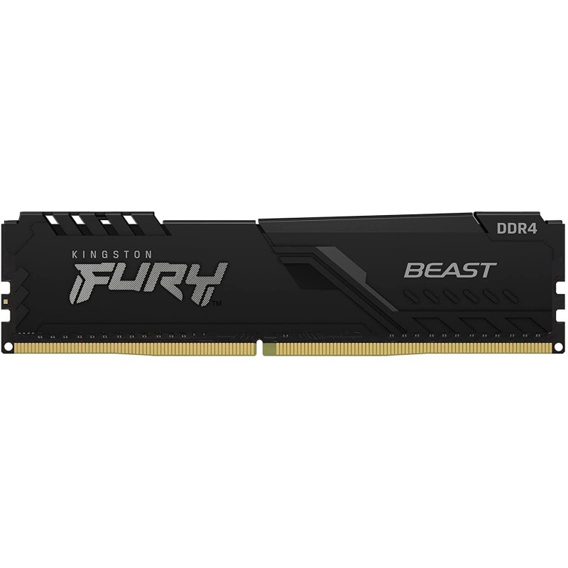 Kingston FURY Beast 16GB 3200MHz DDR4 CL16 Desktop Memory Single Stick KF432C16BB/16, Black