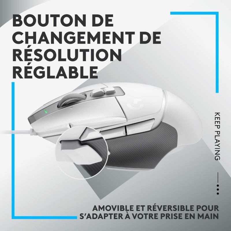 Logitech G502 X White Wired Gaming Mouse