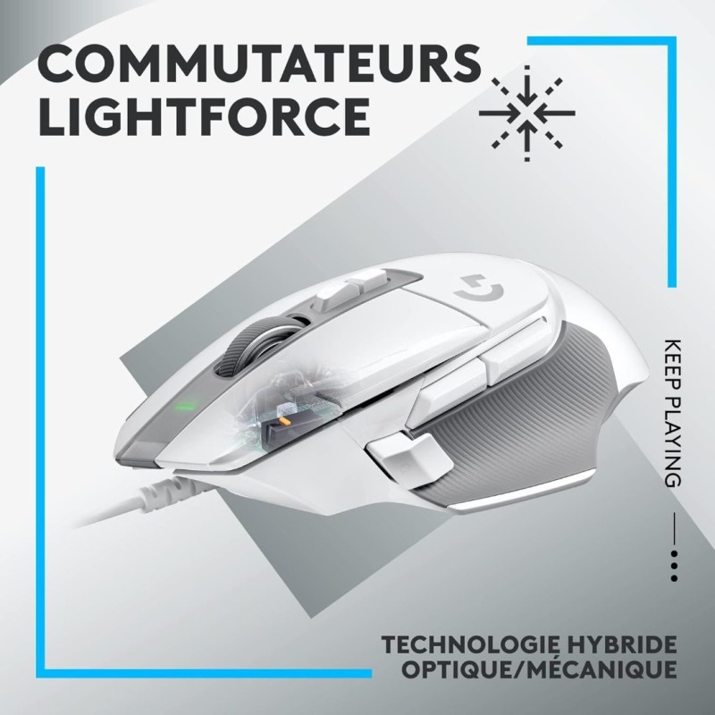Logitech G502 X White Wired Gaming Mouse