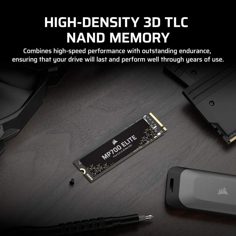 CORSAIR MP700 ELITE 1TB M.2 NVMe PCIe Gen. 5 x4 SSD