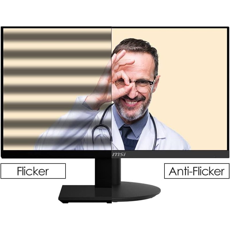 MSI Pro MP271, 27", 1920 x 1080 (FHD), IPS, 75Hz, TUV Certified Eyesight Protection, 5ms, HDMI, Tilt