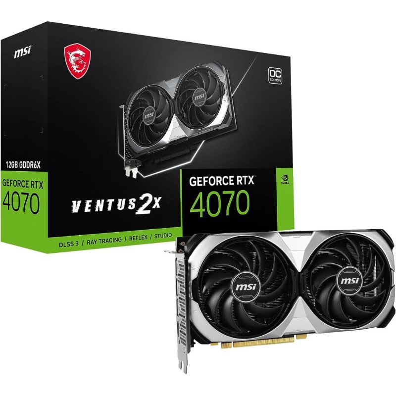 MSI Gaming GeForce RTX 4070 Ventus 2X 12GB GDRR6X
