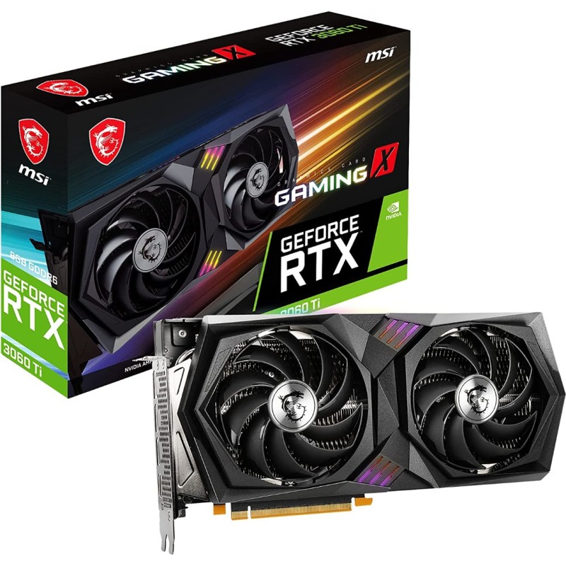 MSI RTX 3060 Ti GAMING X Graphics Card 8GB GDDR6