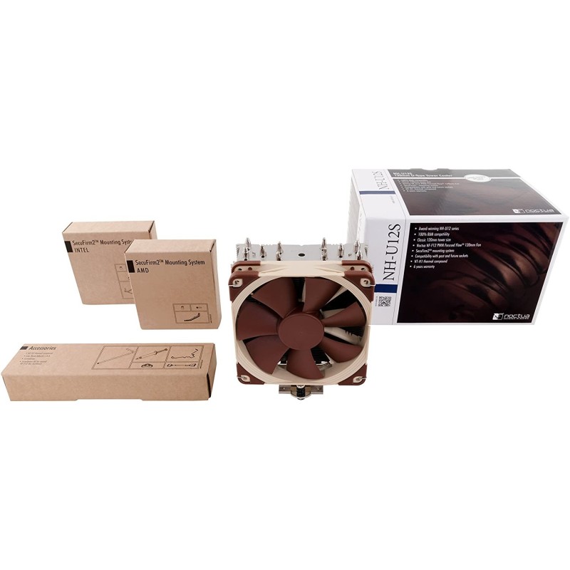 Noctua NH-U12S, Premium CPU Cooler with NF-F12 120mm Fan (Brown)