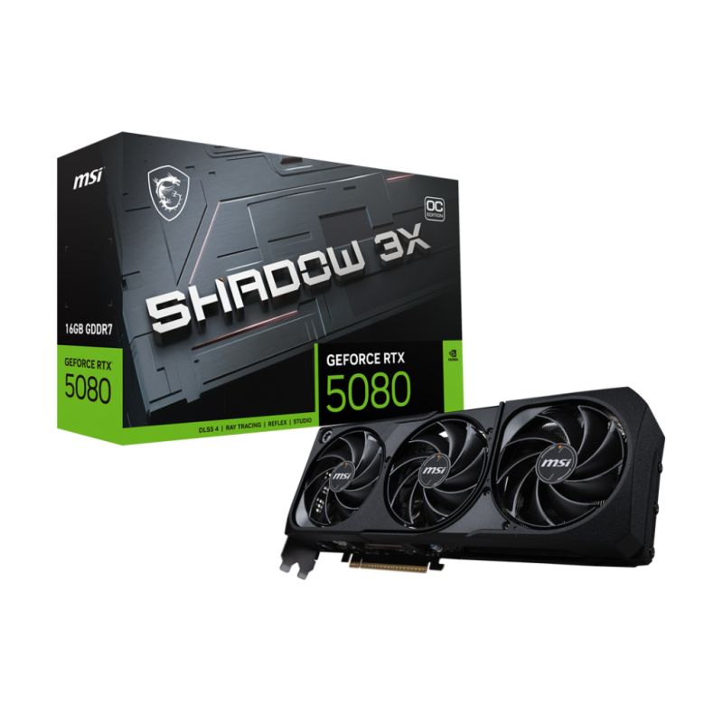MSI SHADOW GeForce RTX 5080 16G SHADOW 3X OC GDDR7