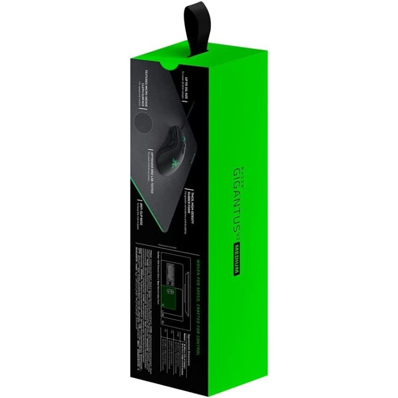 Razer Gigantus V2 Medium - Soft Medium Gaming Mouse Mat for Speed and Control (Non-Slip Rubber, Textured Micro-Weave Cloth, 36 x 27 x 0.3cm) Black